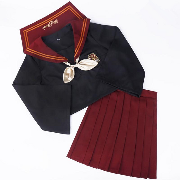 Green/Red Gryffindor Sailor Uniform Set AD11535