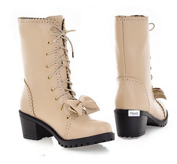 Cute Kawaii Bowknot Boots AD3260