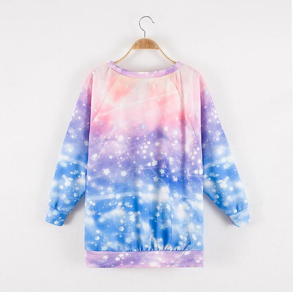 Harajuku Galaxy Fleece Pullover AD10165