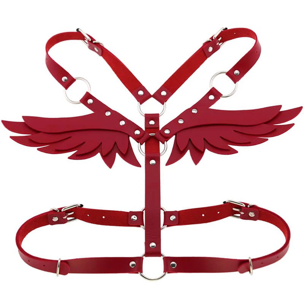 Gothic Punk Wings Harness Waist Shoulder Necklace AD10933