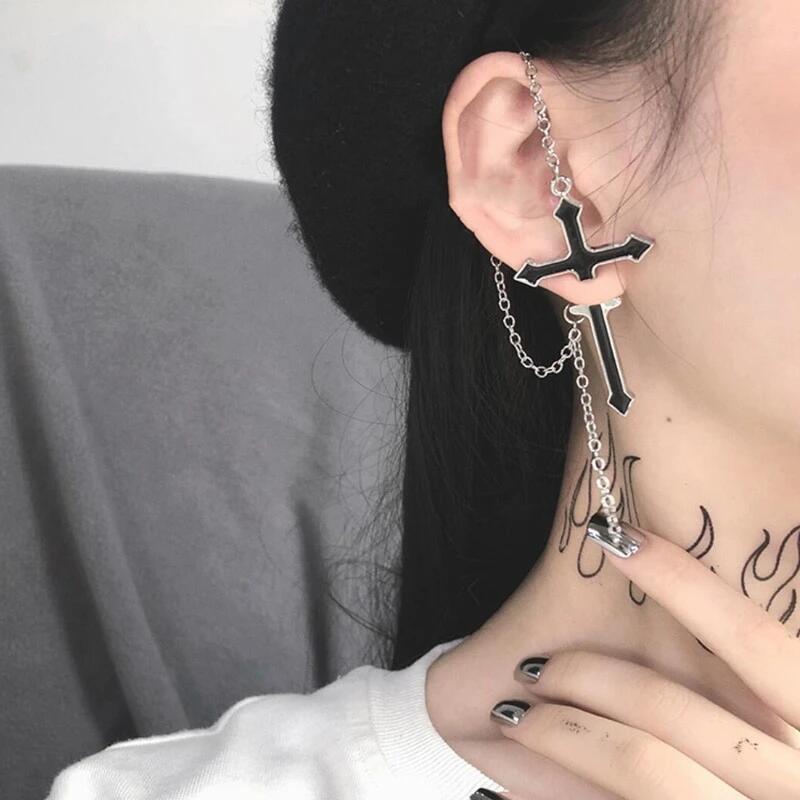 Harajuku Cross Earrings AD110540