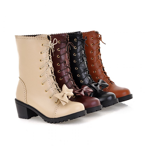 Cute Kawaii Bowknot Boots AD3260