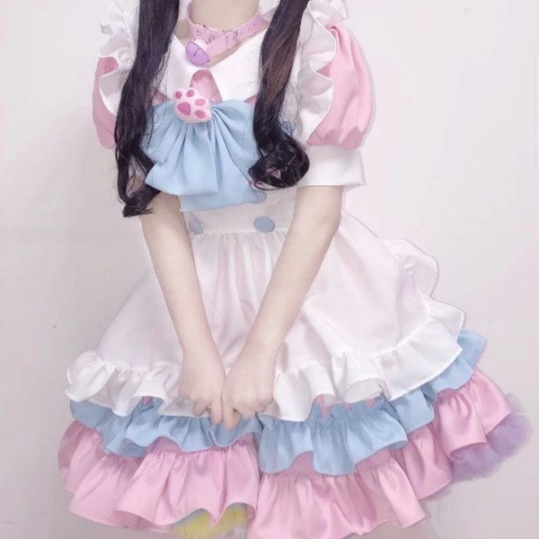 Lovely Lolita Pink Maid Dress AD12506