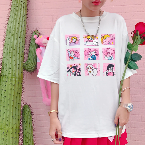 Sailor Moon Printing T-shirt AD10827