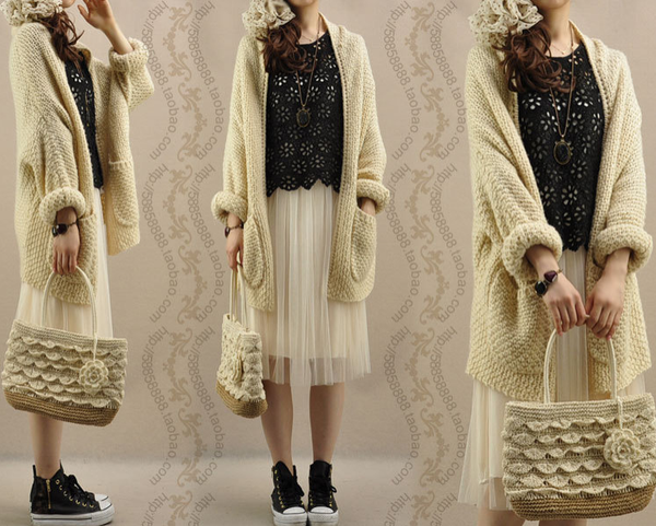 Harajuku Knitted Sweater Cardigan AD10214