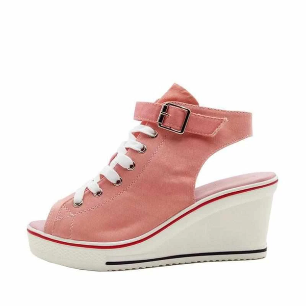 Cool Girl Open Toe Sneaker Wedges AD12000