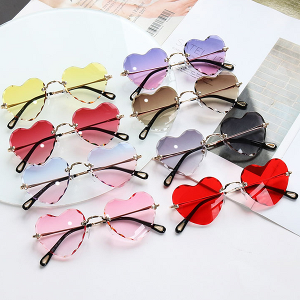 8 Colors Gradient Heart Sun Glasses AD11512