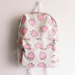 Strawberry Printing Backpack AD10234