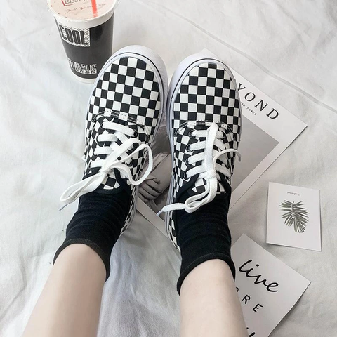 Checkers' Low Top Sneakers AD11333