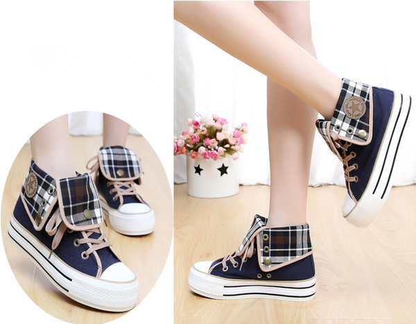 Students Canvas High Shoes AD10192