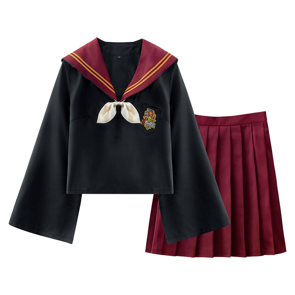 Green/Red Gryffindor Sailor Uniform Set AD11535