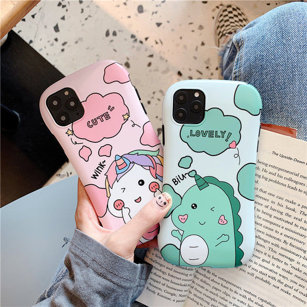 Dinosaur Unicorn Stents Iphone Case AD11051
