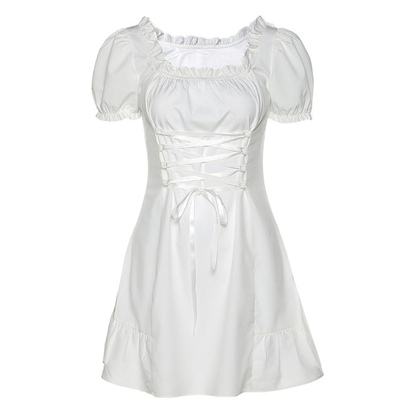 Off-shoulder Ruffled Dress AD11447