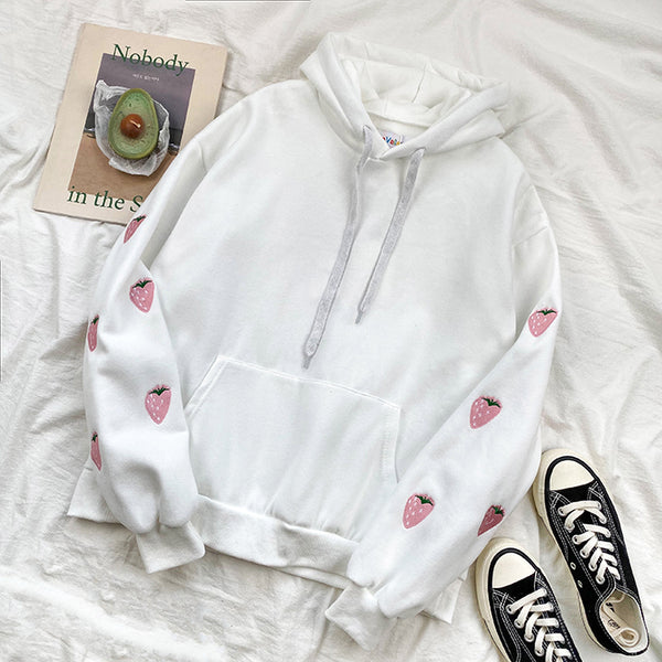 Strawberry Sleeve Hoodie AD10568