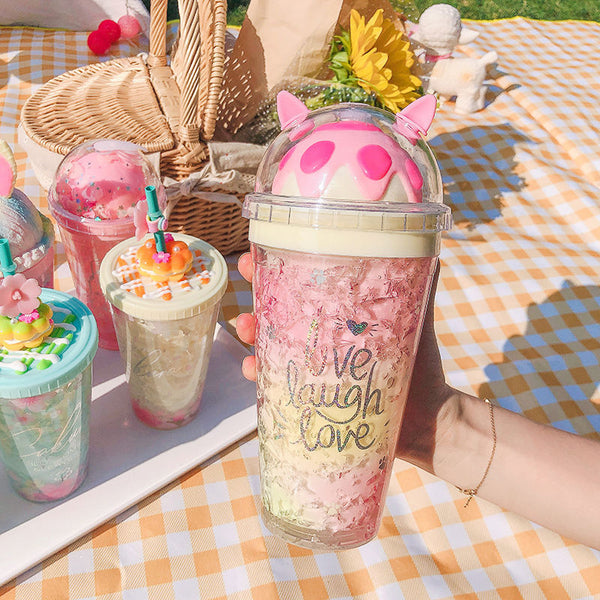 Unicorn Bunny Plastic Cup AD12146