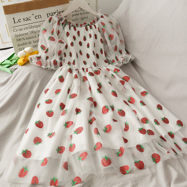 Kawaii Strawberry Dress AD210007
