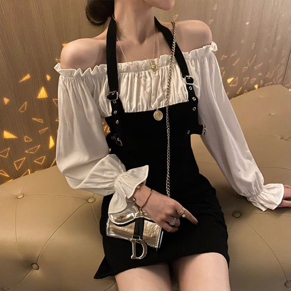 Two-Piece Halter Dress AD10969