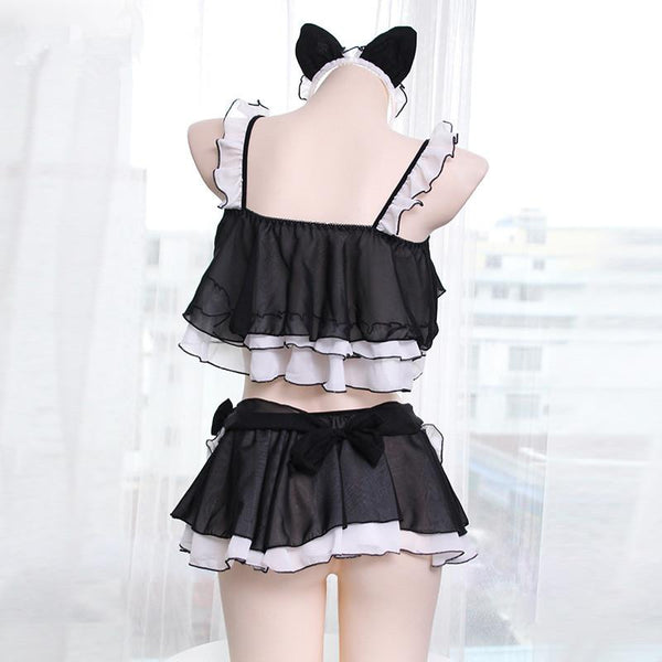 Kitty Cat Maid Six Piece Lingerie Set AD10245