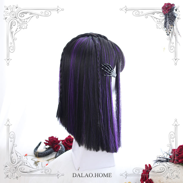 Lolita Purple Straight Hair Wigs AD11391