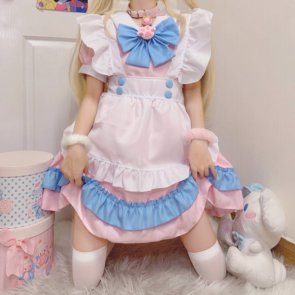 Lolita Maid Peach Dress AD210154