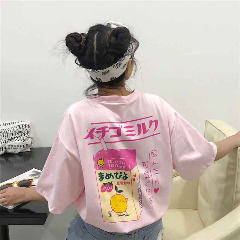 Cartoon Milk T-shirt AD11557