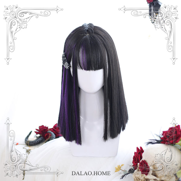 Lolita Purple Straight Hair Wigs AD11391