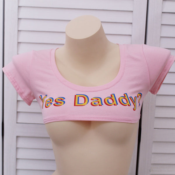 Yes Daddy Crop Top AD12023