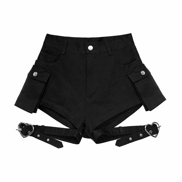 Heart Buckle Straps Shorts AD11869