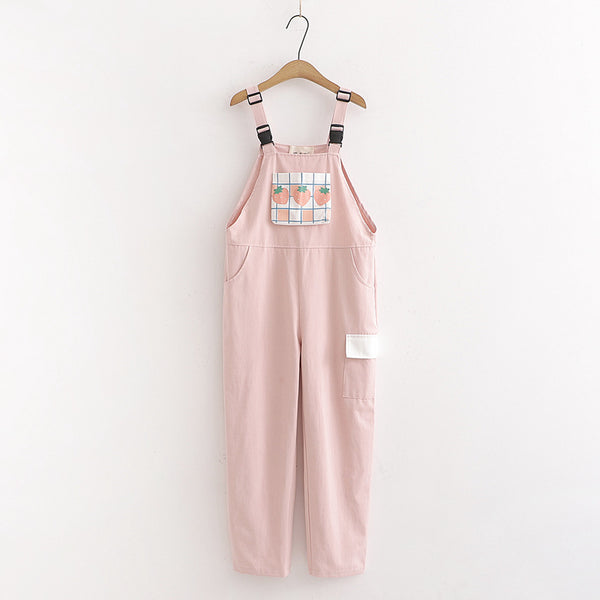 Strawberry Buckle Overalls AD11373