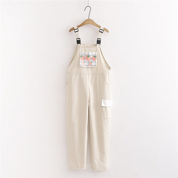 Strawberry Buckle Overalls AD11373