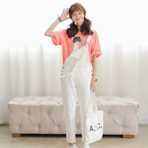 Candy Color Strap Overalls AD10265