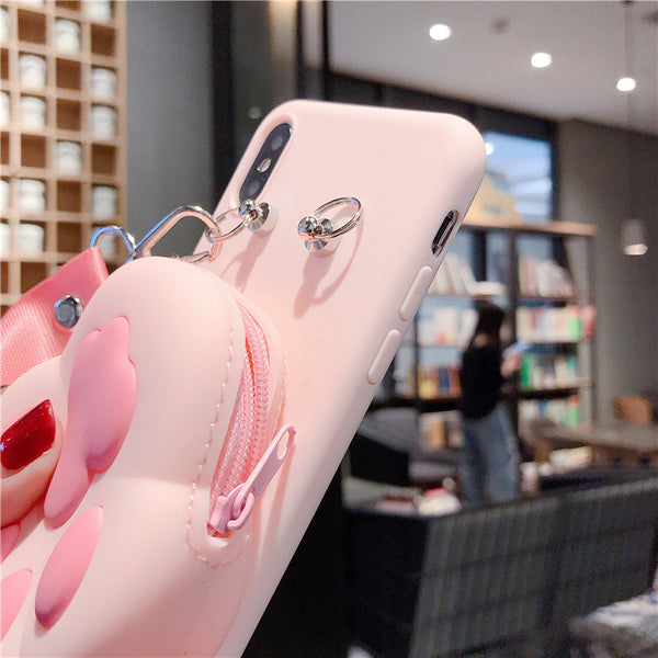 Pink Cat's Paw Iphone Case AD11064