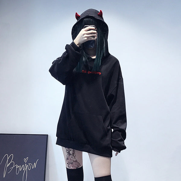 Devil Black Hoodie AD10188