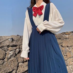Sweet Blouse + Braces Skirt Outfit AD11341