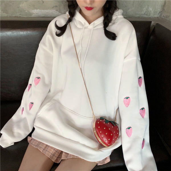 Strawberry Sleeve Hoodie AD10568