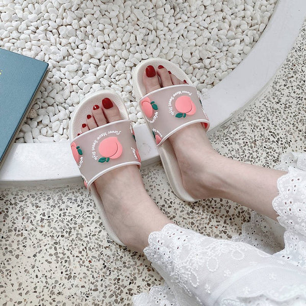 Transparent Fruits Print Sandals AD11939