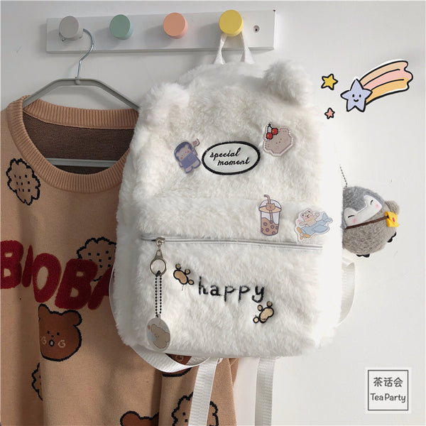 Cute Plush Backpack AD12744