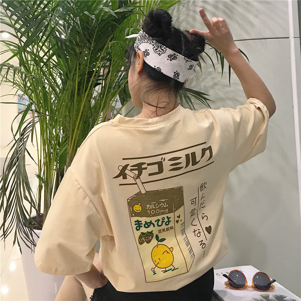 Cartoon Milk T-shirt AD11557