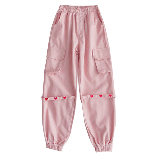 Harajuku Heart Loose Pants AD11610