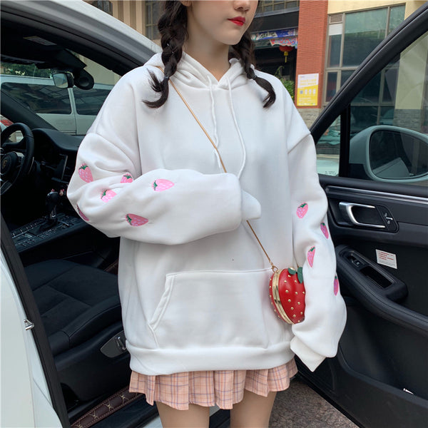 Strawberry Sleeve Hoodie AD10568