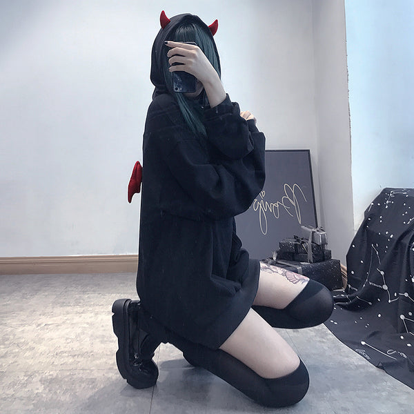 Devil Black Hoodie AD10188