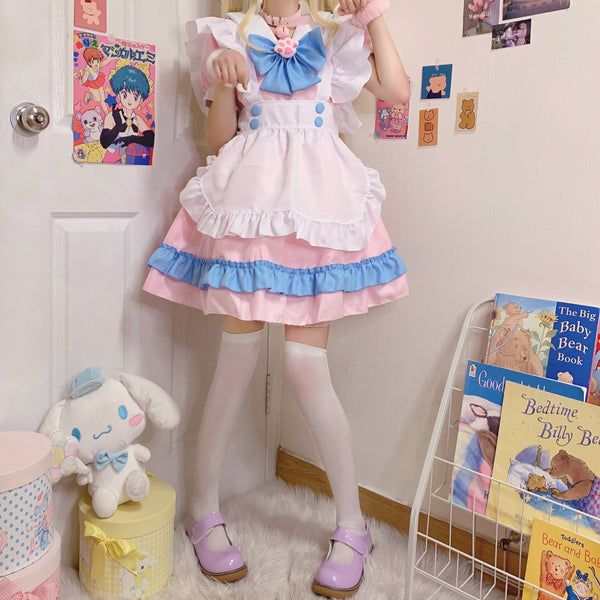 Lolita Maid Peach Dress AD210154