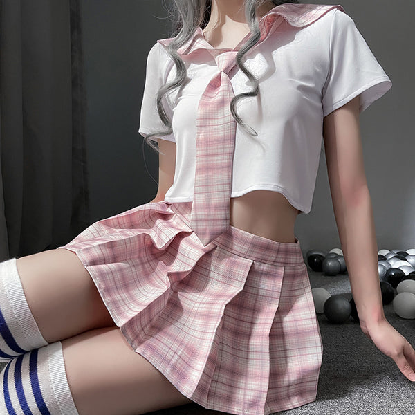 Japanese JK Cos Pleated Skirt Outfits AD210224