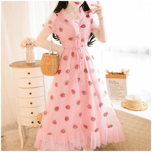 Lovely Strawberry Dress AD12585