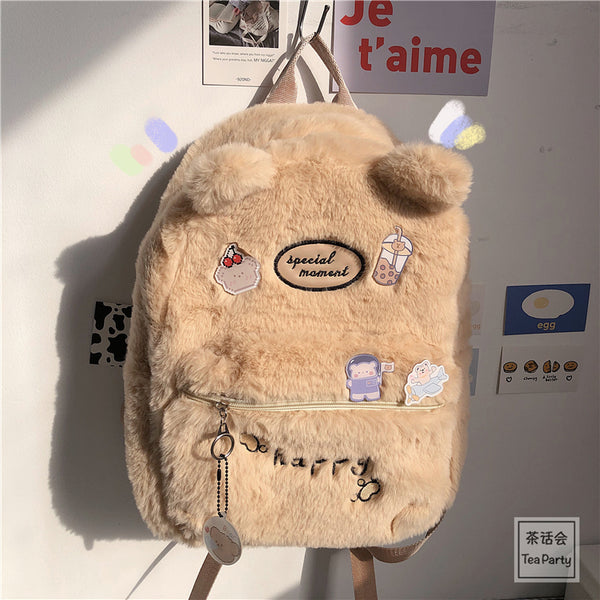 Cute Plush Backpack AD12744