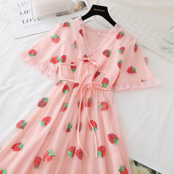 Lovely Strawberry Dress AD210199