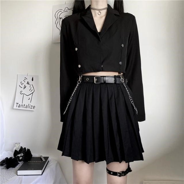 Japanese JK Shirt Pleated Skirt Suit AD11332