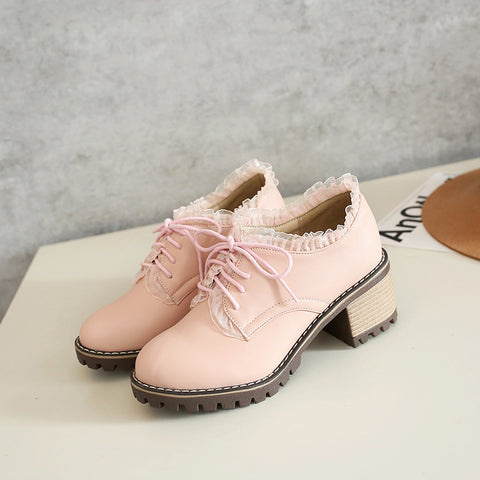 Sweet Lace Student Shoes AD11294