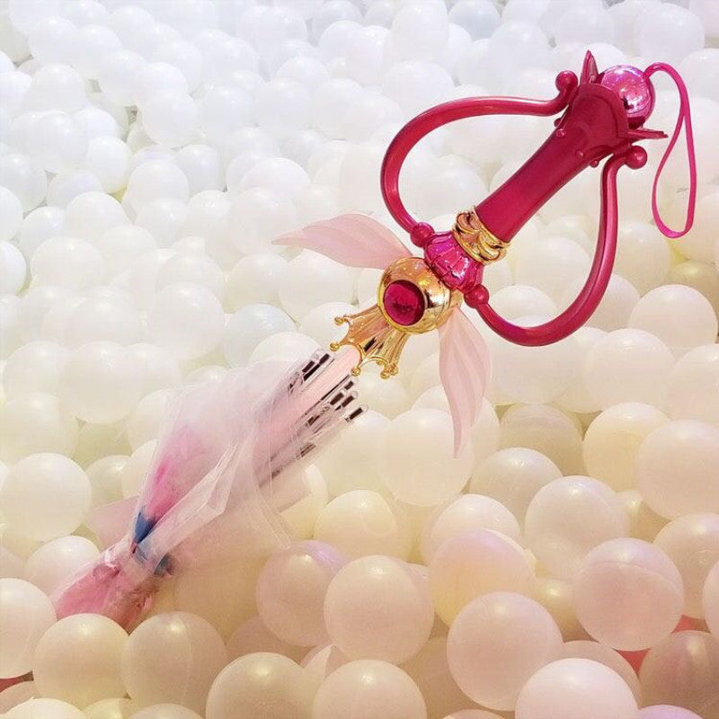 Sailor Moon Magic Wand LED Umbrella – Anime Cartoon Sun Umbrella With Light, Unisex, BY-008