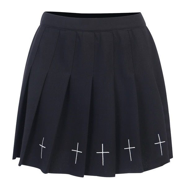 Cross Pleated Skirt AD10805